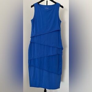 Neon Buddha Coastal Blue Sleeveless Dress | Soft Cotton, Flattering Layers